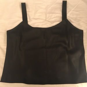 Lafayette 148 black silk lined short tank-sz 10